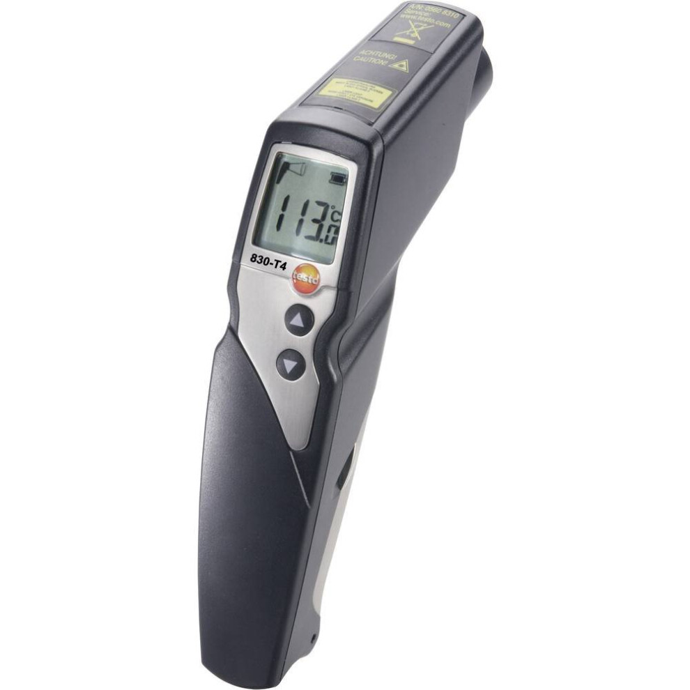 Testo 0560 8314 830-T4 Infrared Thermometer With 2-Point Laser Sighting / 30:1 Optic / Adjustable Limit Values / Alarm Function / Connection Of Exter 67240630