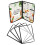 Belle Vous 5 Pack Double Fold A5 Menu Covers - 2 Fold Double View American Style Menu Holders - Black Foldable Clear Menu Covers with Corner Protecto 1