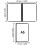 Belle Vous 5 Pack Double Fold A5 Menu Covers - 2 Fold Double View American Style Menu Holders - Black Foldable Clear Menu Covers with Corner Protecto 2