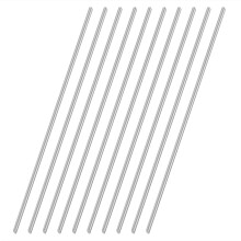 VictorsHome 4mm x 300mm 304 Stainless Steel Round Rod, Metal Solid Shaft Lathe Bar Stock for Model Car DIY Crafts 10pcs