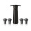 VacuVin Black Pump + 4 Caps 1