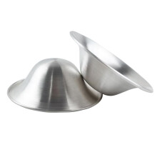 999 Silver Nursing Cups Breastfeeding Nipple Shields L(5.5cm*1.8cm) Reusable Comfort Protectors