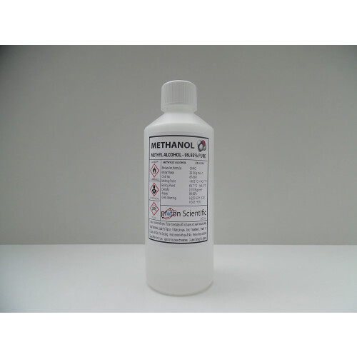 500ml Methanol | 99.95% Pure | ACS Lab Grade | High Quality Solvent | 500ml 1