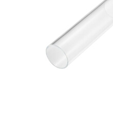 sourcing map Acrylic Pipe Clear Rigid Round Tube 42mm ID 45mm OD 6" for Lamps and Lanterns, Water Cooling System