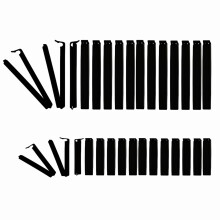 MUEEAD 30pcs Black Food Clips, Bag Clips, Snack Bag Sealing Clips, Food Storage Clips, Grocery Bag Clips, Clips, Suitable for Food Preservation