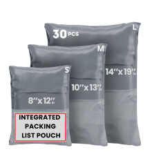 Pack of 30 Vinted Packaging Bags - Strong Self Adhesive Opaque Plastic Mailers for Clothes, Shoes, Books - Pack of 30, Ideal for Vinted