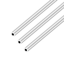 iMeistek 6063 Aluminium Round Tubes,8mm OD,4mm ID,300mm Length Seamless Straight Round Tubing for Industrial,Decorative,Architectural(3PCS)