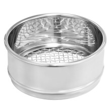 PATIKIL 5 Mesh Lab Sieve, 4" Diameter Test Sieve 304 Stainless Steel Wire Cloth (4mm) for Industrial Laboratory