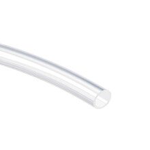 TOP-VIGOR Silicone Tube 8mm ID x 11mm OD 2m / 6.56ft Length, Flexible Silicone Rubber Tubing Water Air Hose Pipe for Pump Transfer Clear
