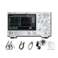RIGOL DHO802 Portable Digital Oscilloscope, 70MHz Bandwidth, 2 Analogue Channels, 12bit Vertical Resolution, Low Noise Floor, Mobile Power Supply Sup