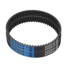 sourcing map 2pcs HTD-5M Rubber Timing Belt 62 Teeth, 310mm Pitch Length x 15mm Width x 3.6mm Height, Closed Loop Pulley Timing Belt
