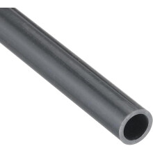 Unifizz PVC Pipe 6mm ID 8mm OD 350mm Length Round Plastic Rigid Tubing High Impact for Drain Pipe Cable Sleeve(Dark Grey)