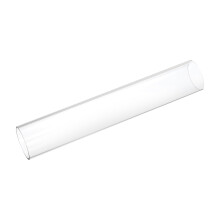 sourcing map Plastic Pipe Rigid Polycarbonate Round Tube Clear 2 1/4"(57mm) ID 2 1/2"(63mm) OD 14"(350mm) High Impact for Lighting, Models, Water Plu
