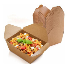 Blue Bucket 50 X No.1 / 750ml Kraft Food Boxes – Leak-Proof, Durable, and Biodegradable | Perfect for Takeout, Meal Prep, and Food Storage