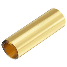 TA-VIGOR 1Pcs Brass Sheet Roll, 1000mm x 100mm x 0.03mm Metal Foil Plate Roll Brass Metal Thin Sheet Strip for Crafts, Electrical Repairs, DIY Projec