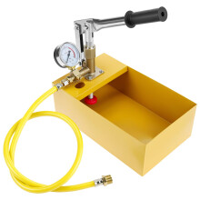 QWORK Manual Pressure Test Pump, 40 Bar Hydraulic Test Pump for Water Pipes and Underfloor Heating Systems