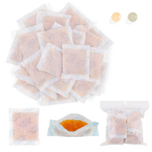 AYESY Silica Gel Sachets, 20g x 24 Packs Food Grade Desiccant Bags, Microwave Fast Reactivate Silica Gel Packets, Moisture Absorber for Clothes, Food