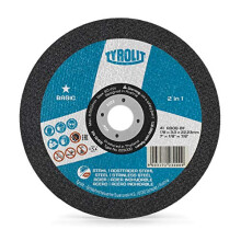 TYROLIT 2-in-1 Cutting Disc for Stainless Steel -- 178 x 3.0 x 22.23 mm (Pack of 25)