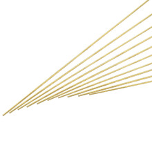 sourcing map 1.5mm x 500mm Brass Round Rod, Metal Solid Shaft Rods Lathe Bar Stock for DIY Crafts Model Car Helicopter Airplane 10pcs
