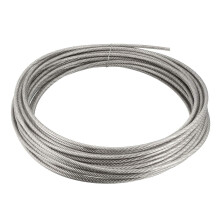 sourcing map 5/32" (4mm) 304 Stainless Steel Cable Wire Rope 7 x 7 Strands Core 52.5ft (16m) PVC Coated Aircraft Wire for Construction Outdoors Marin