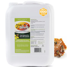HIVE ALIVE Bee Food Supplement - Natural Honey Bee Liquid Feed Enhancer - Organic Beekeeping Autumn Spring Feeding - Lower Winter Mortality, Improve