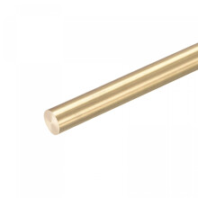 sourcing map Brass Rod,Brass Solid Round Rod 10mm Diameter 450mm Length Lathe Bar Stock for RC Model DIY Craft Pack of 1