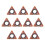 10pcs Triangle Cutter Heads for Pneumatic Chamfering Machine 1