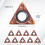 10pcs Triangle Cutter Heads for Pneumatic Chamfering Machine 4