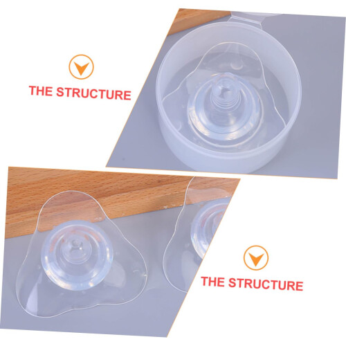 2pcs Silicone Breastfeeding Nipple Shield Natural Latch Support Reusable Comfort Fit Protector 2