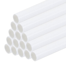 sourcing map 20pcs Plastic Model Tube ABS Round Tube 6mmx250mm White Easy Processing for Architectural Model Making DIY