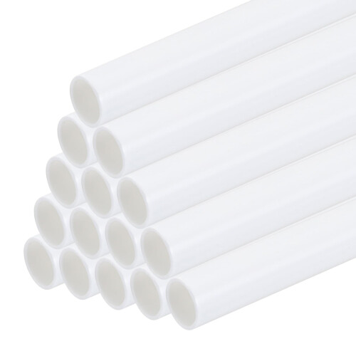 sourcing map 20pcs Plastic Model Tube ABS Round Tube 6mmx250mm White Easy Processing for Architectural Model Making DIY