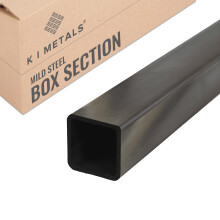 K I Metals Mild Steel BoxSection -1000MM Length (1M) x 50MM Width x 30MM Height x 3MM Wall Thickness, Durable Rectangular Mild Steel Tubes for Constr