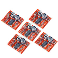 Hailege 5pcs 1.5A 2 Way L298N L298 DC Motor Driver Drive Board Dual H-Bridge PWM Stepper Speed Controller Driver Module