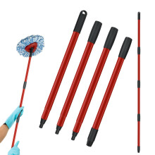 SubTack Handle Replacement for Vileda Spin Mop - 4-Section Scalable Mop Stick, Compatible with Vileda Spin Mop Base - Turbo 2-in-1 Mop Head Handle