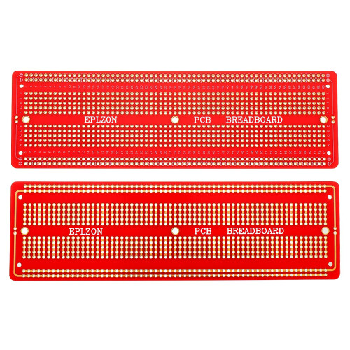 EPLZON 3pcs 6.8"x2.05" Breadboard Solderable Prototype PCB Board Kit for Electronics Projects Compatible for DIY Soldering Circuits Projects Prototyp 1
