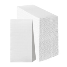 KMAKII 2 Ply Disposable Paper Hand Towels Guest Towels, Linen Feel Hand Towels, Soft, Durable, Absorbent Paper Hand Towel 40 x 40 cm (White 200)