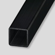 Black MILD Steel Square Tube Hollow Metal 25mm x25mm Box Section 1M 2Meter 3Meter Opposite Wall Support (300 CM 118.11 Inches or 3 Meter)