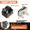 JAMHER 3 Pin 4.7 Ohm Starter Relay, Refrigerator Starter Relay and 1/2 HP Refrigerator Overload Protector, Compatible with Refrigerator Compressor 3