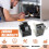 JAMHER 3 Pin 4.7 Ohm Starter Relay, Refrigerator Starter Relay and 1/2 HP Refrigerator Overload Protector, Compatible with Refrigerator Compressor 5