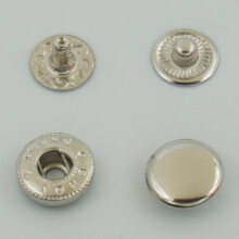 GBSTORE 50 Set Metal Snap Fastener Leather Rapid Rivet Button Sewing 10mm Silvery