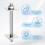 sourcing map 1Set M10x200mm Fully Threaded Rod, 304 Stainless Steel Threaded Rods Bar Studs Right Hand Threads with Nut Square Washer for Structural 3