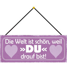 Schatzmix Tin-Plate Sign, Sheet metal, Multicoloured, 27x10 cm
