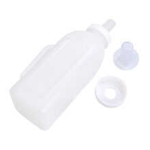2L Calf Feeding Bottle with Silicone Teat and Handle, Reusable Milk Bottle Set for Orphaned Lambs and Calves