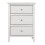 Glory Furniture Daniel 3 Drawer Nightstand in White 4