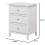 Glory Furniture Daniel 3 Drawer Nightstand in White 3