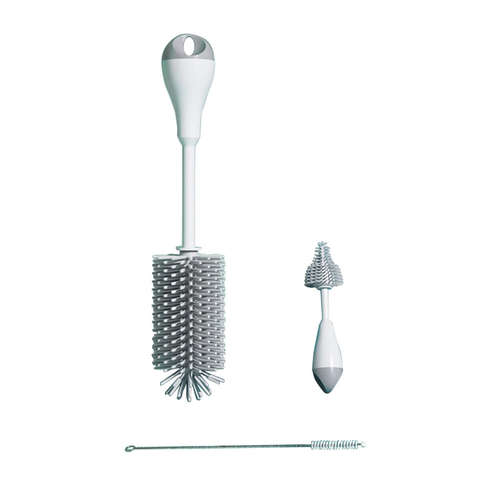 Baby Bottle Cleaning Brush Set Silicone Easy Clean Deep Reach Straw Cleaner Kit for Infants