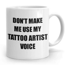 PassionWear Tattoo Artist Mug Coworker Gift Idea Funny Gag for Job Coffee Tea Cup Funny Tattoo