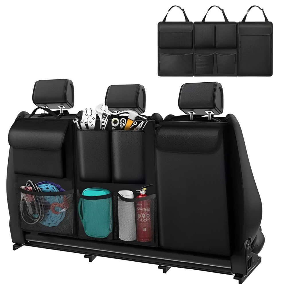 Car Trunk Organizer Waterproof Oxford Fabric With 7 Pockets Collapsible Backseat Storage For Suv Van Jeep Vehicles 9070919827426