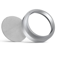 Foemey 51mm Coffee Dosing Ring Aluminum Coffee Dosing Ring Stainless Steel Espresso Sieve for Portafilter Intelligent Dosing Ring with Puck Screen