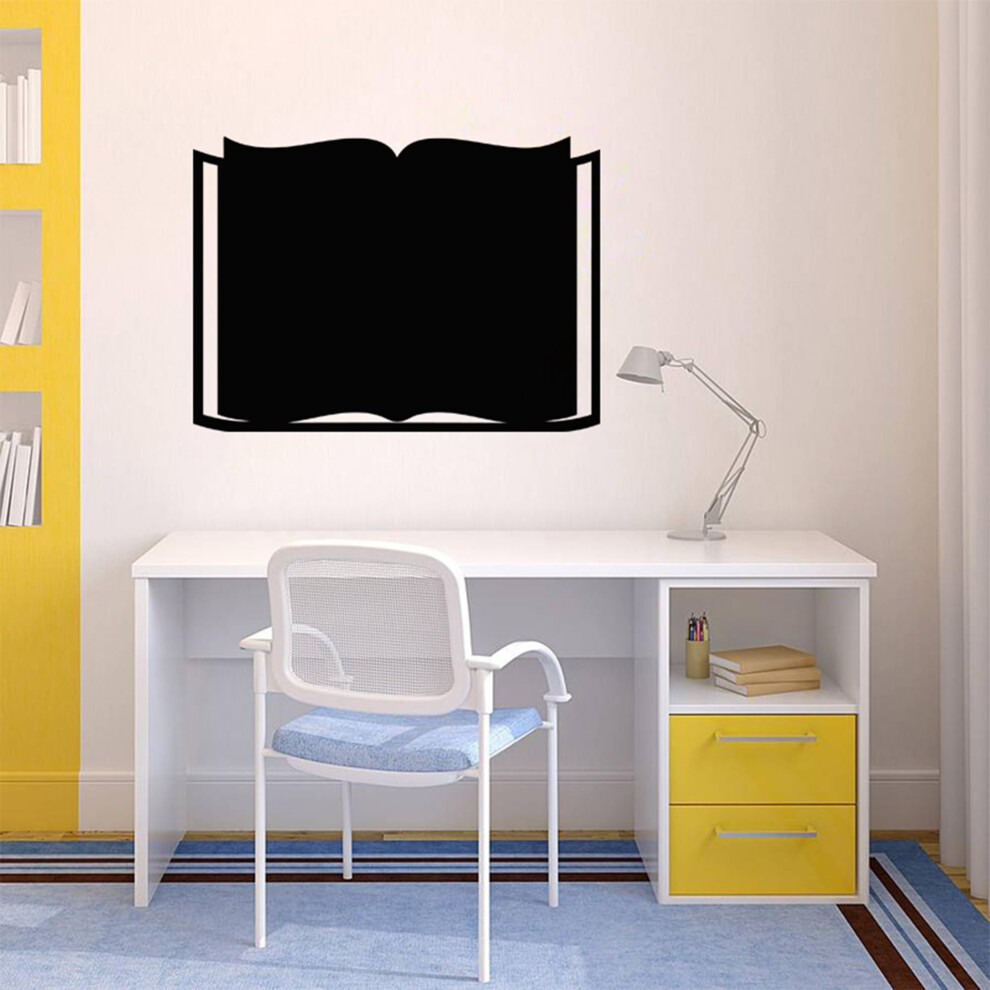 Ambiance Sticker Chalkboard Blackboard Wall Stickers Adhesive Erasable Book Design H65 X L90 Cm